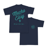 Men's Sunburst Beefy T - Navy/Cyan